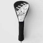 Muziekontwerp voor piano-toetsenbord golfheadcover (Voorkant)
