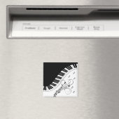 Muziekontwerp voor piano-toetsenbord magneet (Insitu (Vaatwasser))