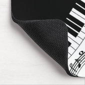 Muziekontwerp voor piano-toetsenbord muismat (Hoek)