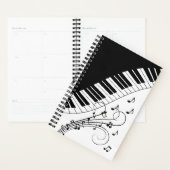 Muziekontwerp voor piano-toetsenbord planner (Display)