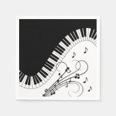 Muziekontwerp voor piano-toetsenbord servet (Voorkant)