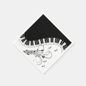 Muziekontwerp voor piano-toetsenbord servet (Hoek)