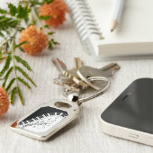 Muziekontwerp voor piano-toetsenbord sleutelhanger (Zijkant)