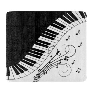 Muziekontwerp voor piano-toetsenbord snijplank