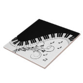 Muziekontwerp voor piano-toetsenbord tegeltje (Zijkant)
