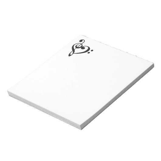 Muziekontwerphart Notitieblok (Linkerzijde)