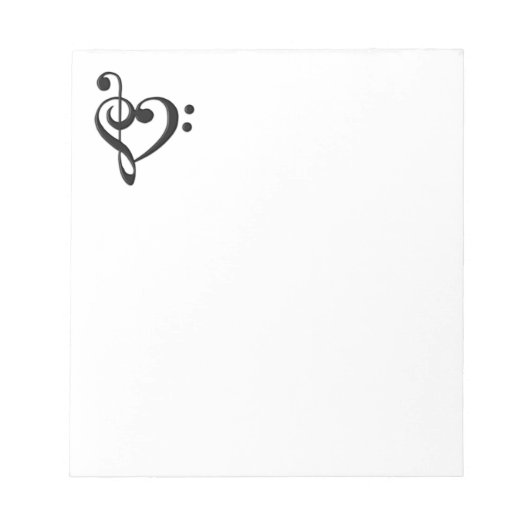 Muziekontwerphart Notitieblok (Voorkant)