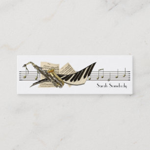 Muziekontwerpmini-profielkaarten Mini Visitekaartje