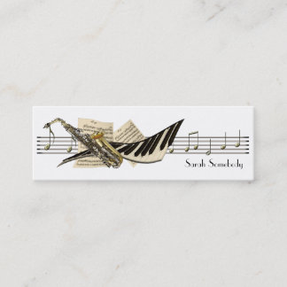 Muziekontwerpmini-profielkaarten Mini Visitekaartje