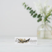 Muziekontwerpmini-profielkaarten Mini Visitekaartje (Staand voorkant)