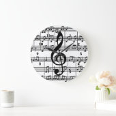 Muziekontwerpwandklok Grote Klok (Huis)