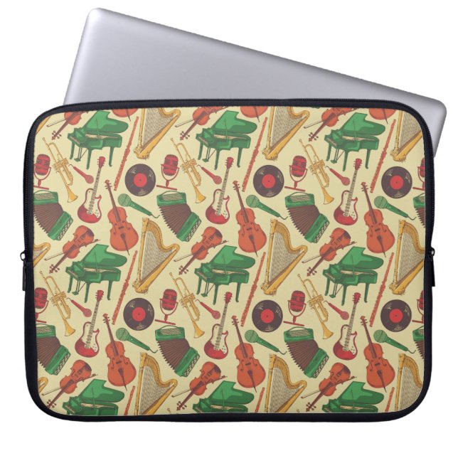  muziekophoes voor laptop laptop sleeve (Voorkant)