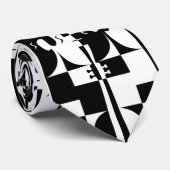 Muziekoptische illusies stropdas (Opgerold)