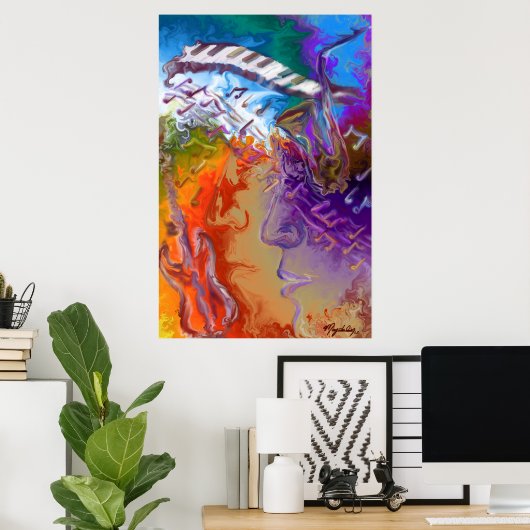 Muziekoverlagen Poster (Thuiskantoor)