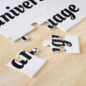 muziekovers die muziekinstrumenten uitproberen legpuzzel (Zijkant)