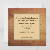 Muziekoverweging Antiek blad Muziek op maat Kaart (Achterkant)