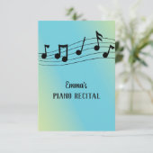 Muziekoverwegingen en personeel kaart (Staand voorkant)