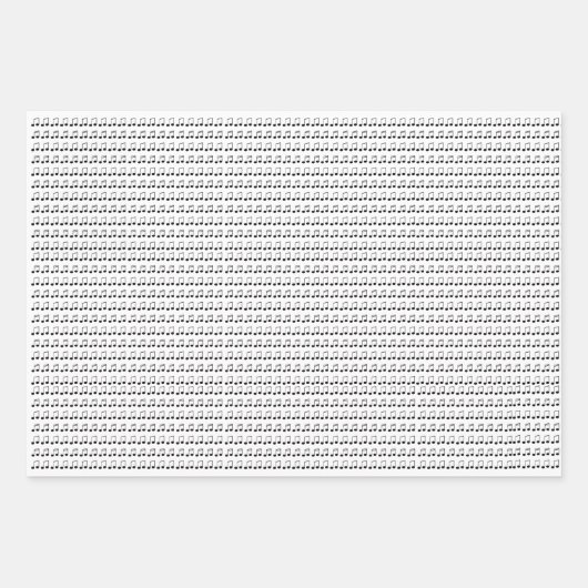 Muziekpakpapier Inpakpapier Vel (Voorkant)