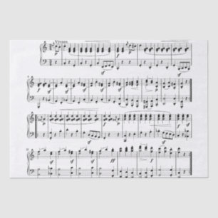 muziekpapier voor klassieke vellen tissuepapier