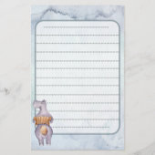 Muziekpapier voor  schrijven briefpapier (Achterkant)