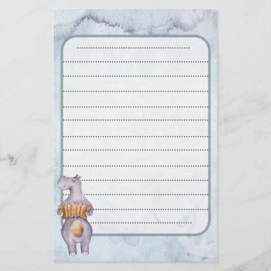 Muziekpapier voor  schrijven briefpapier (Achterkant)