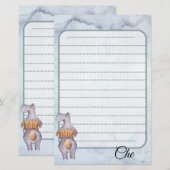 Muziekpapier voor  schrijven briefpapier (Voorkant / Achterkant)