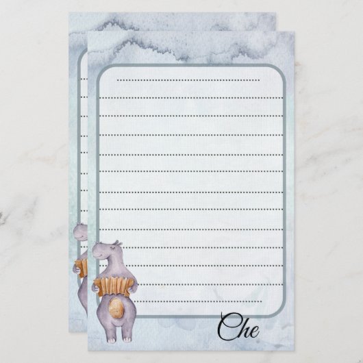 Muziekpapier voor  schrijven briefpapier (Voorkant / Achterkant)