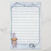 Muziekpapier voor  schrijven briefpapier (Voorkant)