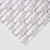 Muziekpapier voor  vellen tissuepapier (Detail)