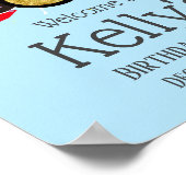 muziekpartij drum set rock star welkomstteken poster (Hoek)