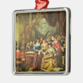 Muziekpartij in een Palatial Interior met Metalen Ornament (Links)