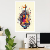 Muziekpartij poster (Thuiskantoor)