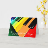Muziekpartijkleuren toetsenbord kaart (Gele Bloem)