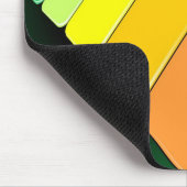 Muziekpartijkleuren toetsenbord muismat (Hoek)