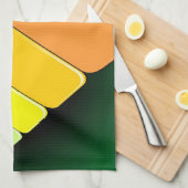 Muziekpartijkleuren toetsenbord theedoek (Quarter Fold)