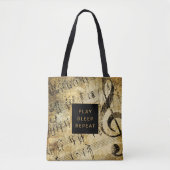 muziekpartitie tote bag (Voorkant)