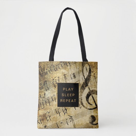  muziekpartitie tote bag (Voorkant)
