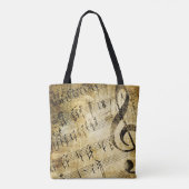 muziekpartitie tote bag (Achterkant)