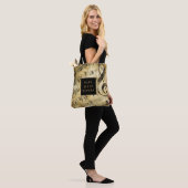  muziekpartitie tote bag (Op model)