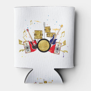 muziekparty guitar drum set musical blikjeskoeler