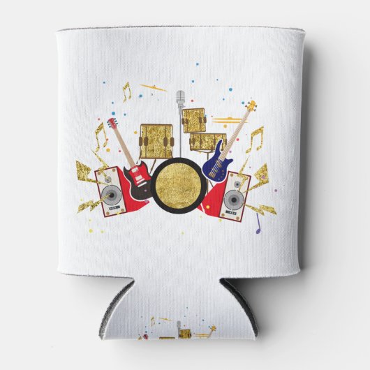 muziekparty guitar drum set musical blikjeskoeler (Voorkant)