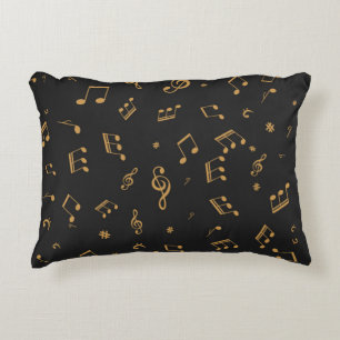 Muziekpatroon Accent Kussen