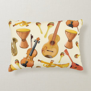 Muziekpatroon Accent Kussen
