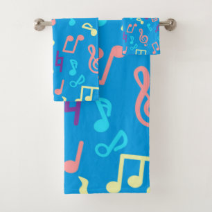 Muziekpatroon Bad Handdoek