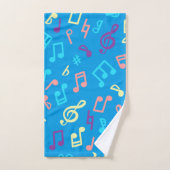 Muziekpatroon Bad Handdoek (Handdoek)