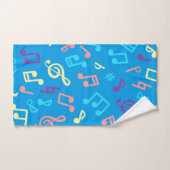 Muziekpatroon Bad Handdoek (Handdoek)