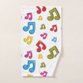Muziekpatroon Bad Handdoek (Handdoek)