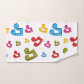 Muziekpatroon Bad Handdoek (Handdoek)