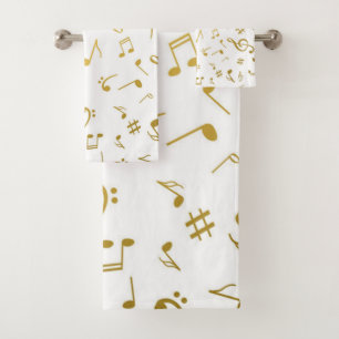 Muziekpatroon Bad Handdoek