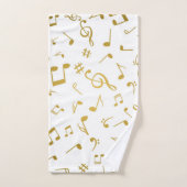 Muziekpatroon Bad Handdoek (Handdoek)
